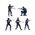 thumbnail image 4 of Xuanheng 5Pcs 1:64 Scale Men Figure Ornament Tiny People Model DIY Projects Accessory, 4 of 8
