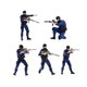 thumbnail image 4 of 5 piezas 1:64 Figuras de hombres Modelo de pequeñas Adorno de pose Escena Figuras de resina pintadas a mano Diorama Decoración de casa de muñ, 4 of 9