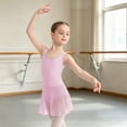 thumbnail image 2 of CAIVO Girls Ballet Dance Leotard With Tutu Skirt Strap Backless Romper For Practice Performance Recital Sleeveless Adorable Kids Onesie, 2 of 5
