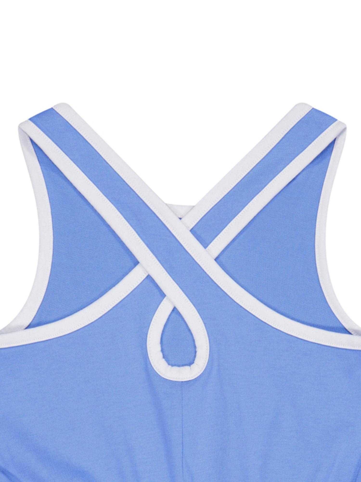 Wonder Nation Girls Cross Back Romper, Sizes 4-18 & Plus