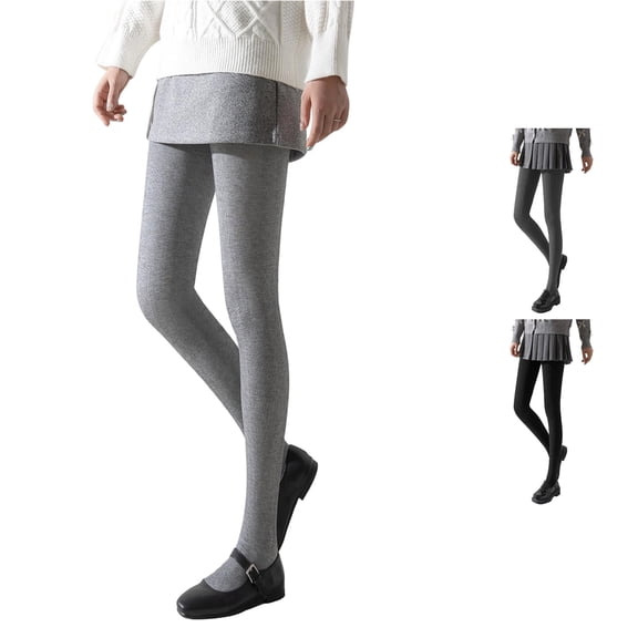 DHFJKG Womens Winter Tights Thickened Fuzzy Lining Thermal Pantyhose Opaque Warm Stockings