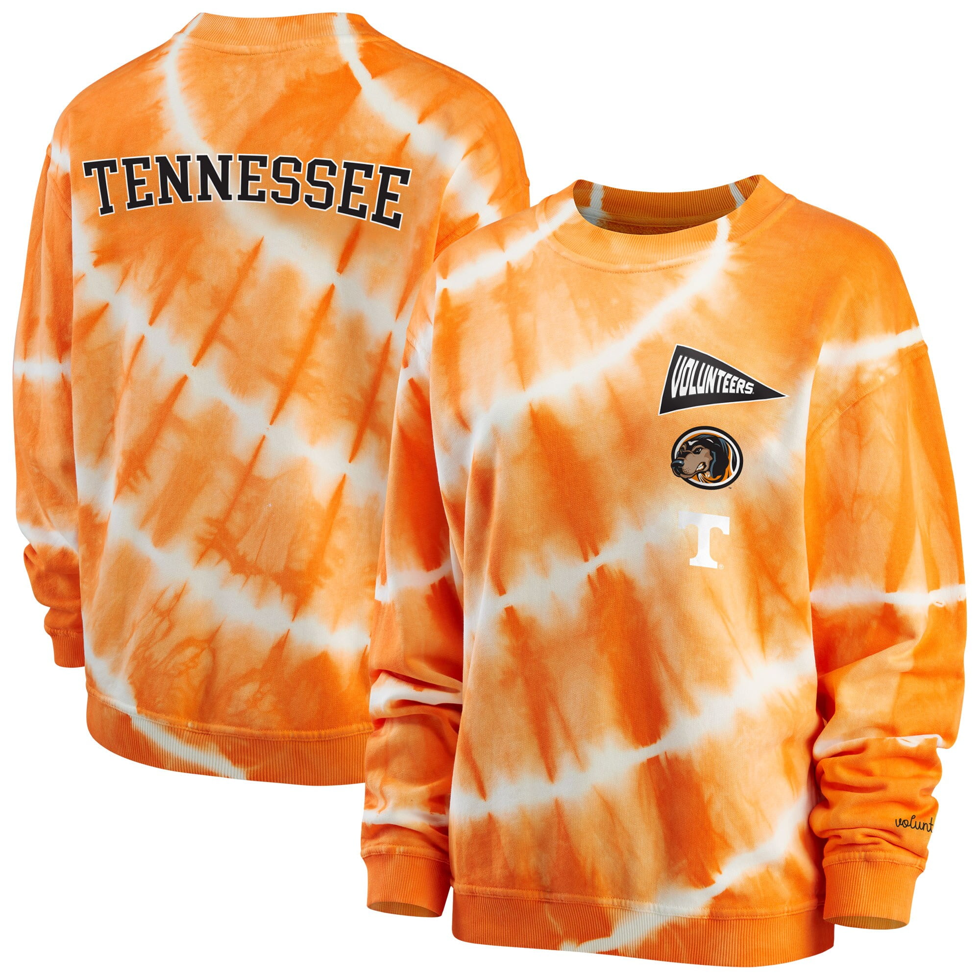 womens tie dye crewneck sweatshirt