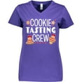 thumbnail image 3 of Inktastic Christmas Cookie Tasting Crew with Holiday Cookies Women's V-Neck T-Shirt, 3 of 5