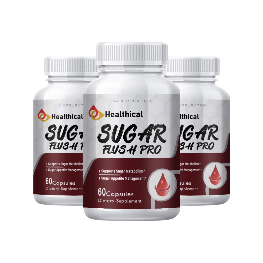 (3 Pack) Sugar Flush Pro - Healthical Sugar Flush Pro Capsules ...