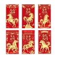thumbnail image 1 of Chinese Year Red Envelopes Packets For Celebrations Festive Blessings With Traditional Designs Greeting Rack 1st Birthday Girl Blank Birthday Cards with Envelopes Bulk Words of Encouragement Cards, 1 of 8