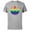 Athletic Heather, variant on Star Wars Rebel Alliance Rainbow - Short Sleeve Cotton T-Shirt for Adults - Customized-Athletic Heather