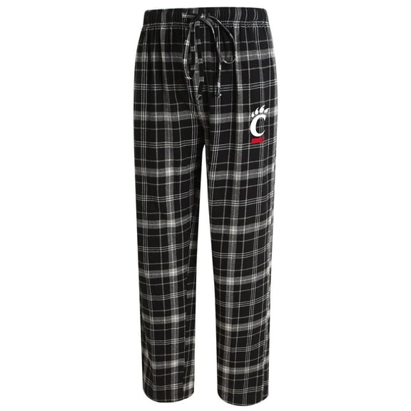 Men's Concepts Sport Black/Gray Cincinnati Bearcats Ultimate Flannel Pants