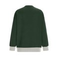 thumbnail image 5 of NTACZA Crewneck Sweater Tops for Women Plus Size Graphic Green Sweater Knit Loose Fit Sweatshirt Jumper for Women L, 5 of 6