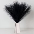 thumbnail image 4 of Faux Pampas Grass,18In/45cm Artificial Pampas Grass 10 Stem Pompous Grass Flower Arrangement for (Black), 4 of 4