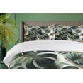 thumbnail image 4 of Ambesonne Monstera Duvet Cover Set, Abstract Mid Century Boho, Calking, Dark Green Dimgray, 4 of 6