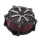 thumbnail image 4 of Filtro De Aire De Alto Flujo, Limpiador De Aire Profesional De Motocicleta De Metal ABS De Alto Rendimiento Negro Plateado Para XR1200X 2011-2012, 4 of 7
