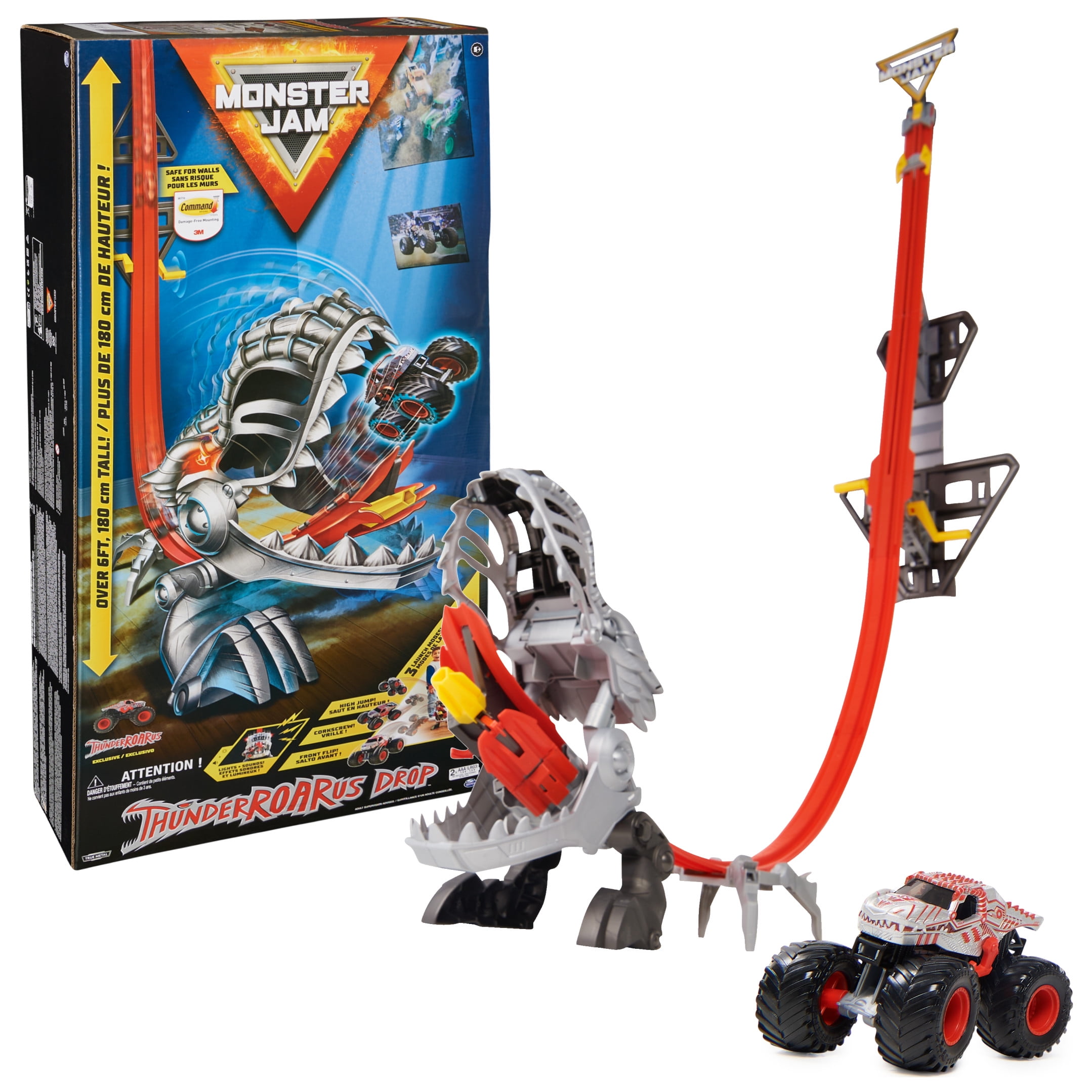 Monster Jam, Megalodon Loop of Doom 16 inch Wide Playset with