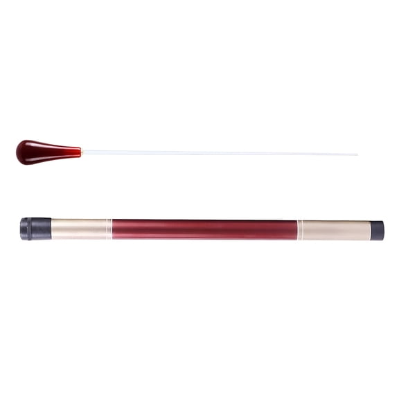 QAYOZ Baton Band Conductor Stick With Storage Tube Rhythm Music Director Conducting Handle Concert Supplies