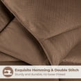thumbnail image 5 of Superior Basketweave Plush Down Alternative Comforter, King, Taupe, 5 of 13