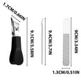 thumbnail image 7 of Under $5 Boovnll Toenail Clippers, 3Pcs Kit Heavy Duty Wide Opening Slanted Toe Nail Clippers for Men Women Fingernail & Toenail Ingrown Nails Home Bedroom, Nail Clippers, 7 of 7