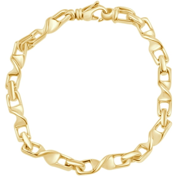 Pompeii Men's Twisted Link 14k Gold (34gram) or Platinum (55gram) 6mm Bracelet 8.5" (,)