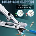 thumbnail image 4 of 2024 Upgrade Nail Clippers for Men Thick Nails - DRMODE Large Wide Jaw Opening Toe Nail Clippers for Seniors, Heavy Duty Stainless Steel No Splash Fingernail Clipper Cutters Long Handle with Catcher, 4 of 7