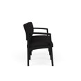 thumbnail image 4 of Lesro Lenox Steel Modern Fabric Waiting Room Guest Sofa in Black/Open House Black, 4 of 5
