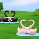 thumbnail image 4 of Estatuilla de decoración Cisne Amor Naiovety Resina Negro HA077361-01, 4 of 6