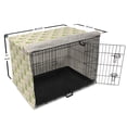 thumbnail image 6 of Fruit Dog Crate Cover, Zentangle Patterned Pears and Silhouettes Pop Kitchen, Easy to Use Pet Kennel Cover Small Dogs Puppies Kittens, 7 Sizes, Pastel Yellow Pale Green, by Ambesonne, 6 of 6