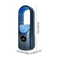 thumbnail image 3 of Refroidisseur d'Air Portable à 6 Vitesses Alimenté par USB avec Humidification - Refroidissement Rapide en 3 Secondes, Minuterie de 6 Heures, Réservoir d'Eau de 300ml - Mini Ventilateur Léger en ABS pour Maison, Chambre, Bureau - Bleu, 3 of 6