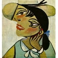 thumbnail image 1 of Portrait of Woman in D`hermine Pass 1923 Picasso - CANVAS OR PRINT WALL ART, 1 of 1
