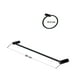 thumbnail image 2 of Juego De 2 Accesorios Para baño Rubinett Acero inóxidable 304 Negro Mate, 2 of 5