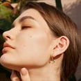 thumbnail image 3 of Valloey Rover 14K Gold Plated Cute Dainty Huggie Hoop Earrings for Women Jewelry Gift, 3 of 6