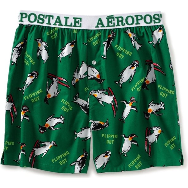 Aeropostale Boxers de ropa interior tejida para hombre, verde, pequeño Aeropostale boxeadores