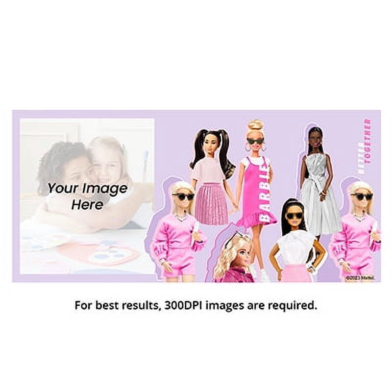 Personalized 15 oz Pink Barbie Mug, Lavender Barbie
