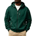 thumbnail image 4 of Hoodies for Men Zip Up Hooded Sweatshirt Athletic Jackets Lightweight Casual Long Sleeve Jacket with Zipper Pockets, 4 of 5