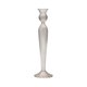thumbnail image 1 of Candelabro cónico de vidrio, decoración de mesa, rayas verticales de 3,1x10,6 pulgadas, para centro de mesa de centro, multifuncional Rosa claro, 1 of 9