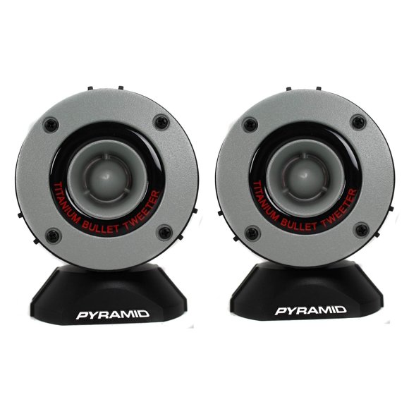 Pyramid TW28 3.75" 300W Super Car Audio Horn Bullet Aluminum Tweeters