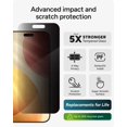 thumbnail image 2 of Protector de pantalla ZAGG Privacy XTR para iPhone 17 Pro Max, 2 of 8