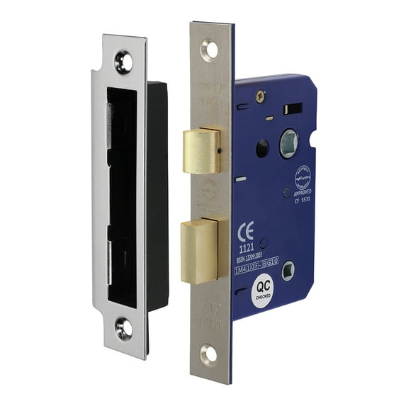 Timco - Bathroom Lock - Satin Nickel (Size 65mm - 1 Each)