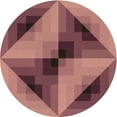 thumbnail image 1 of Ahgly Company Machine Washable Indoor Round Transitional Sunrise Orange Area Rugs, 8' Round, 1 of 7