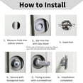 thumbnail image 3 of Rv Compartment Door Thumb Turn Cam 5/8 Inch Camper Trailer Motorhome Non-Locking, 3 of 7
