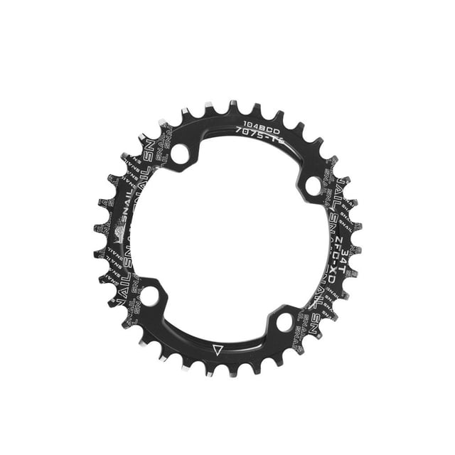 Sonducket Rueda de cadena Universal para bicicleta de montaña, ruedas de cadena de aleación de aluminio, modificaciones de reparación de paso de Ciclismo Negro 36T Sonducket OD025956-02