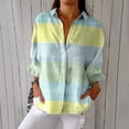 thumbnail image 1 of YLHFASHION Chemise à Imprimé Floral Rétro pour Femmes, Imprimé Artistique, Chemise Décontractée à Col en V, Articles en Liquidation, Chemises pour Femmes, 1 of 4