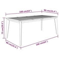 thumbnail image 2 of vidaXL Patio Dining Set Outdoor Furniture Set for Garden Solid Wood Acacia, 2 of 10