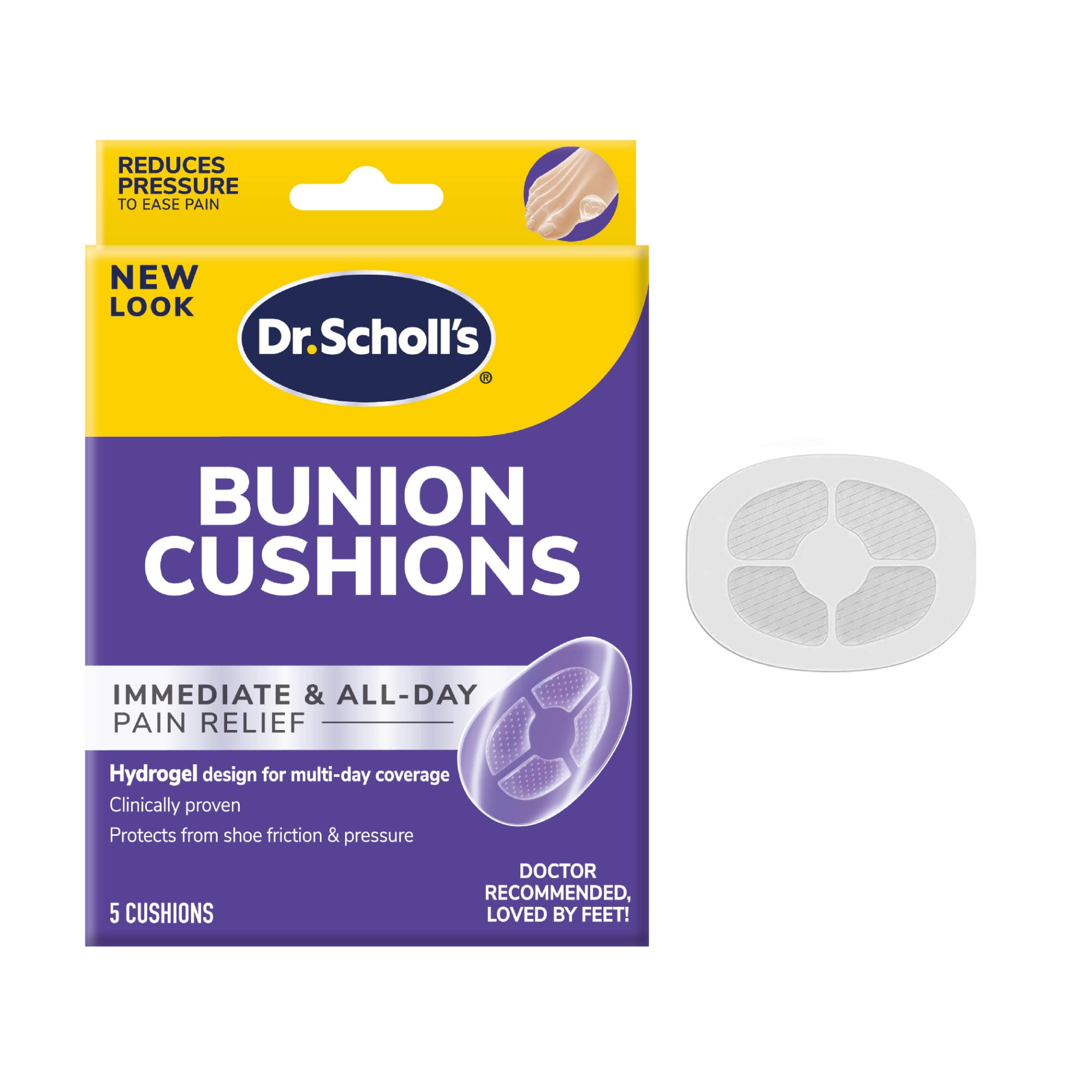 Dr. Scholl's Bunion Cushions with Hydrogel Technology, 5 Count