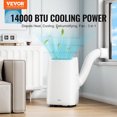 thumbnail image 2 of VEVOR Portable Air Conditioner 14,000 BTU, AC Unit with Built-in 3-in-1 Cool, Dehumidifier & Fan Modes for Room up to 700 sq.ft, Includes Remote Control & Window Kit, 2 of 4