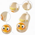thumbnail image 5 of HCNTES Kids Boys Girls Spring Summer Home Slides Soft Non-Slip Slippers Water Shoes for Toddler Beach Pool Shower Dailywear(Z01-Beige,4.5), 5 of 5