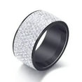thumbnail image 5 of EOEMY 8 Rowes Wedding Cz Ring Women'S Stainless Steel Silver/Gold/Black Band Size 6-12, 5 of 6