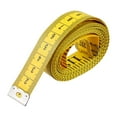 thumbnail image 1 of Unique Bargains Tailor Craft Flexible Ruler Tape Measure Yellow 300cm/120', 1 of 1
