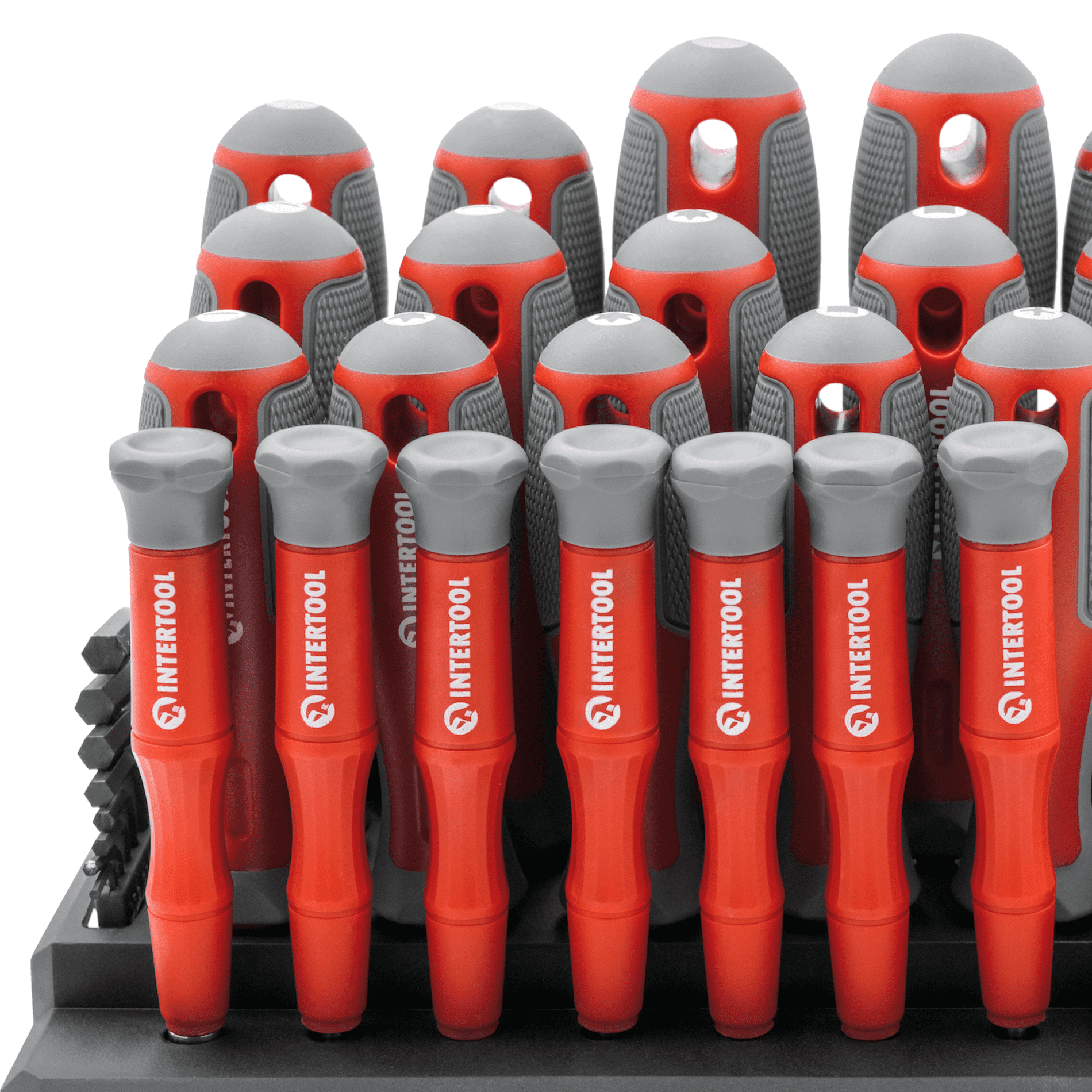 INTERTOOL 114-Piece Magnetic Screwdriver Set with Organizer VT08-3372