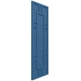 thumbnail image 2 of Ekena Millwork 12"W x 27"H True Fit PVC Hastings Fixed Mount Shutters, Sojourn Blue (Per Pair - Hardware Not Included), 2 of 9