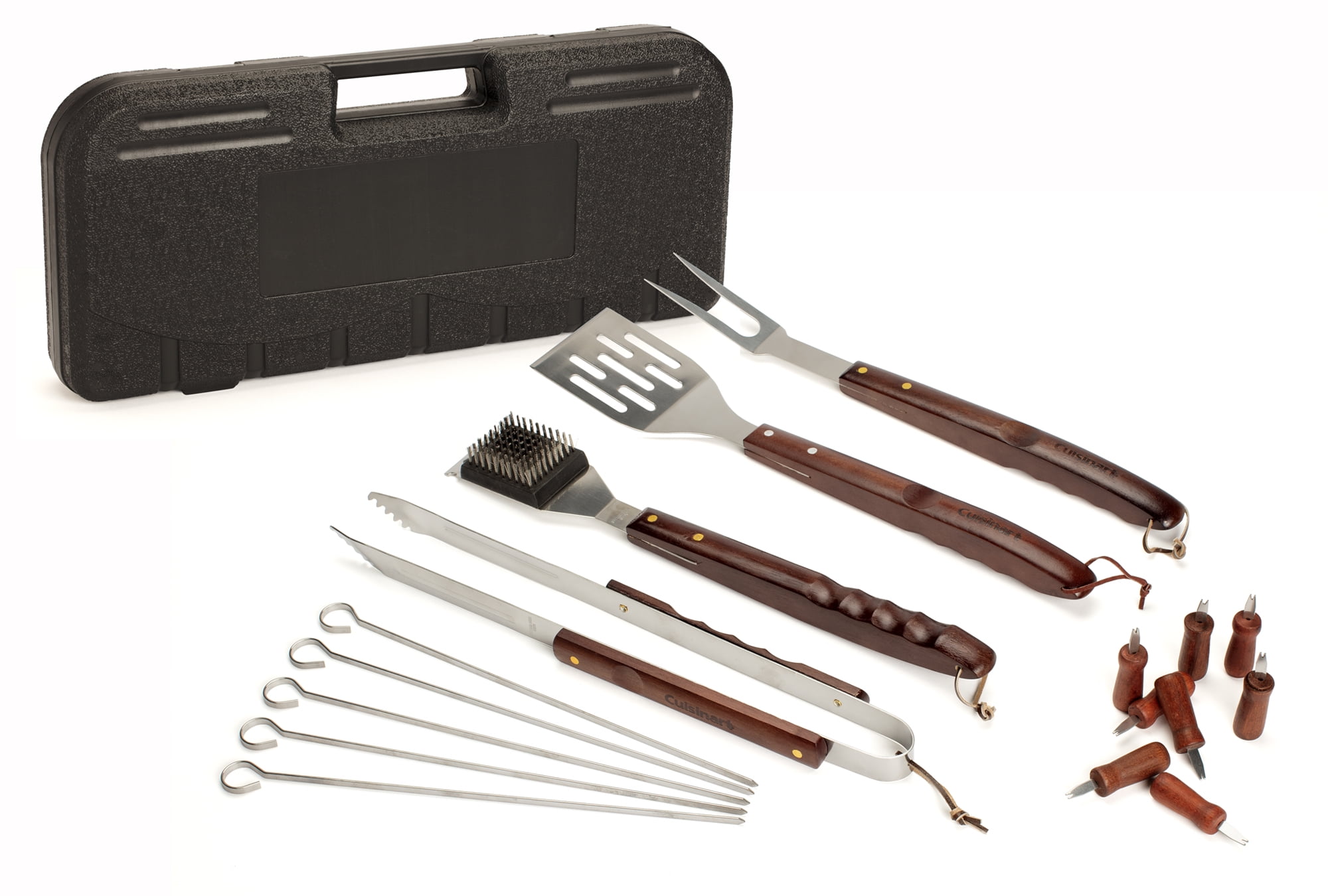 Cuisinart® 13-Piece Bamboo BBQ Tool Set - Tools Are Crafted From 