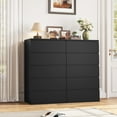 thumbnail image 5 of Homfa 5 Drawer Tall Dresser, Modern Storage Cabinet Wood Bedroom Nightstand for Living Room, Black, 5 of 9