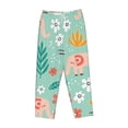 thumbnail image 4 of Fotbe Elephant and Flowers Women's Pajama Pants,Sleepwear Pants,Pj Bottoms Drawstring And Pockets-XX-Large, 4 of 9